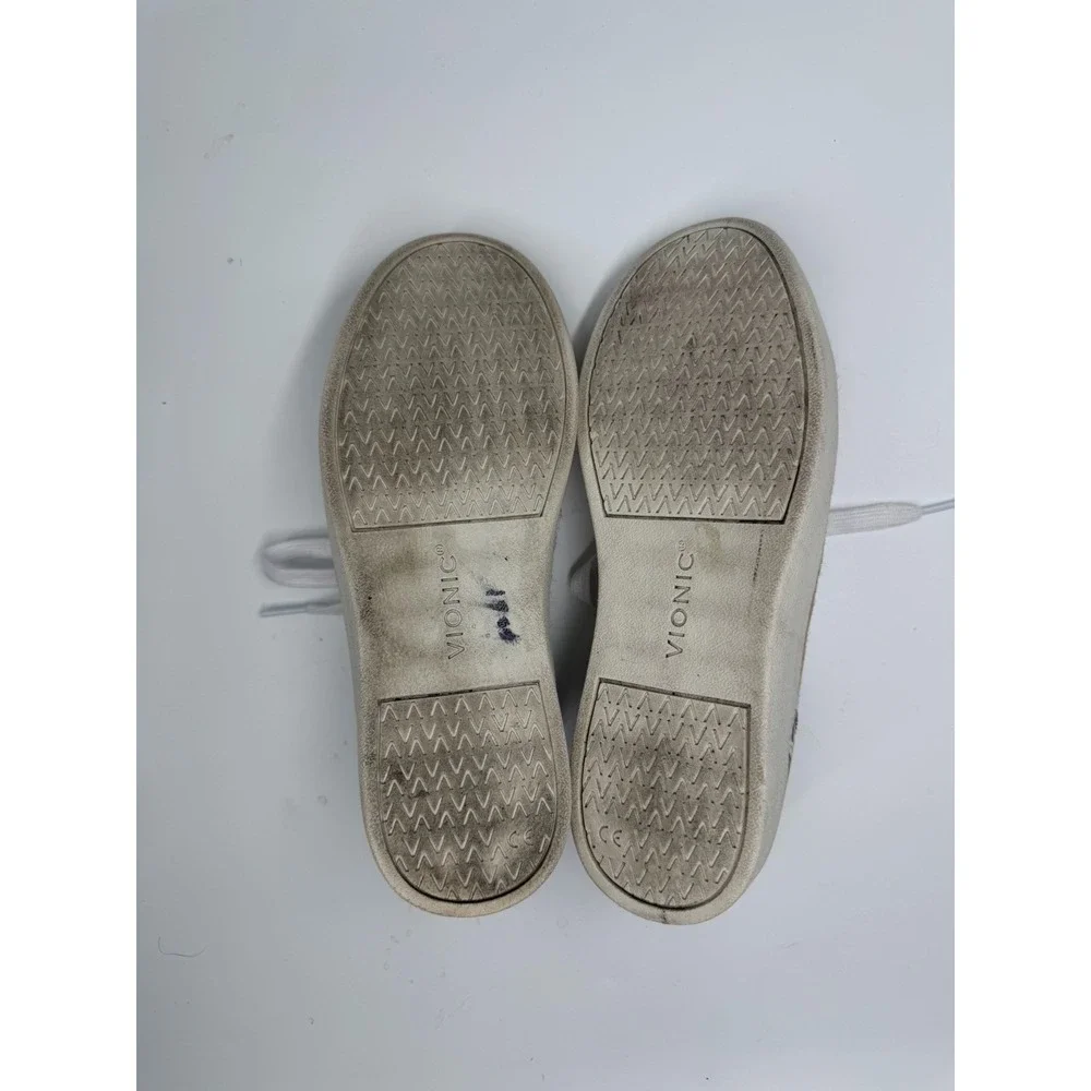 Vionic Winny Leather Snake Espadrille Womens Sneakers White Size‎ 7.5